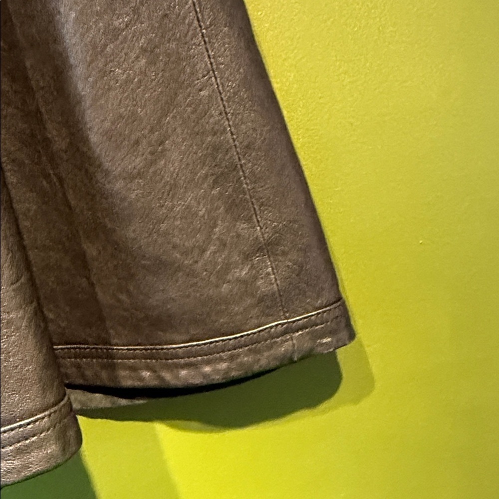 Diane Von Furstenberg Black Leather Skirt - Picture 3 of 8